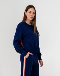 Arlington Milne Blake Lounge Pant Speed Stripe - Navy
