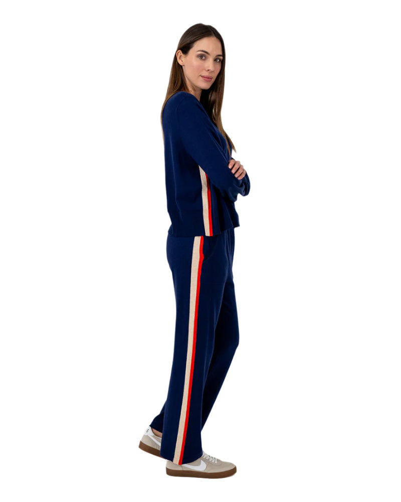 Arlington Milne Blake Lounge Pant Speed Stripe - Navy