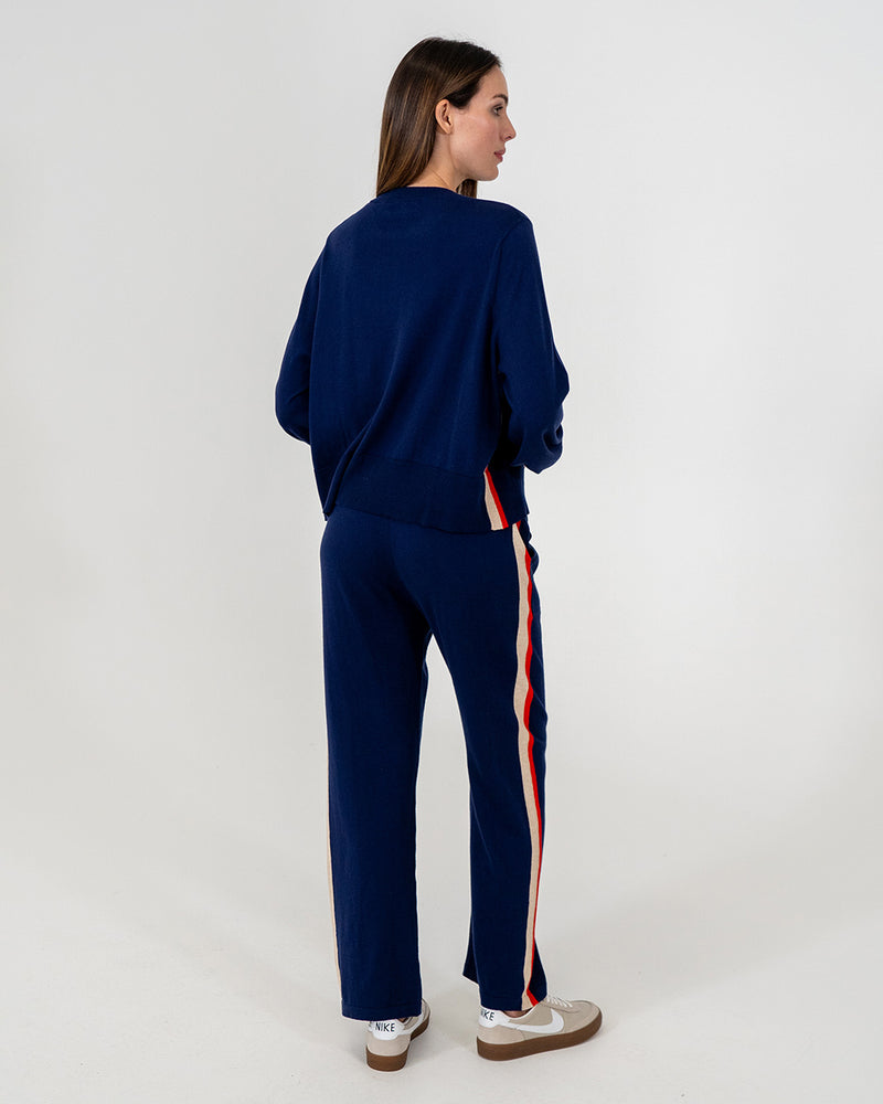 Arlington Milne Blake Lounge Pant Speed Stripe - Navy