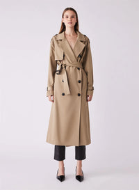 Esmaeé Avenue Trench Coat - Driftwood