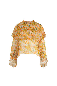 Pre-order Cooper A Vintage Top In Yellow Floral - Escape