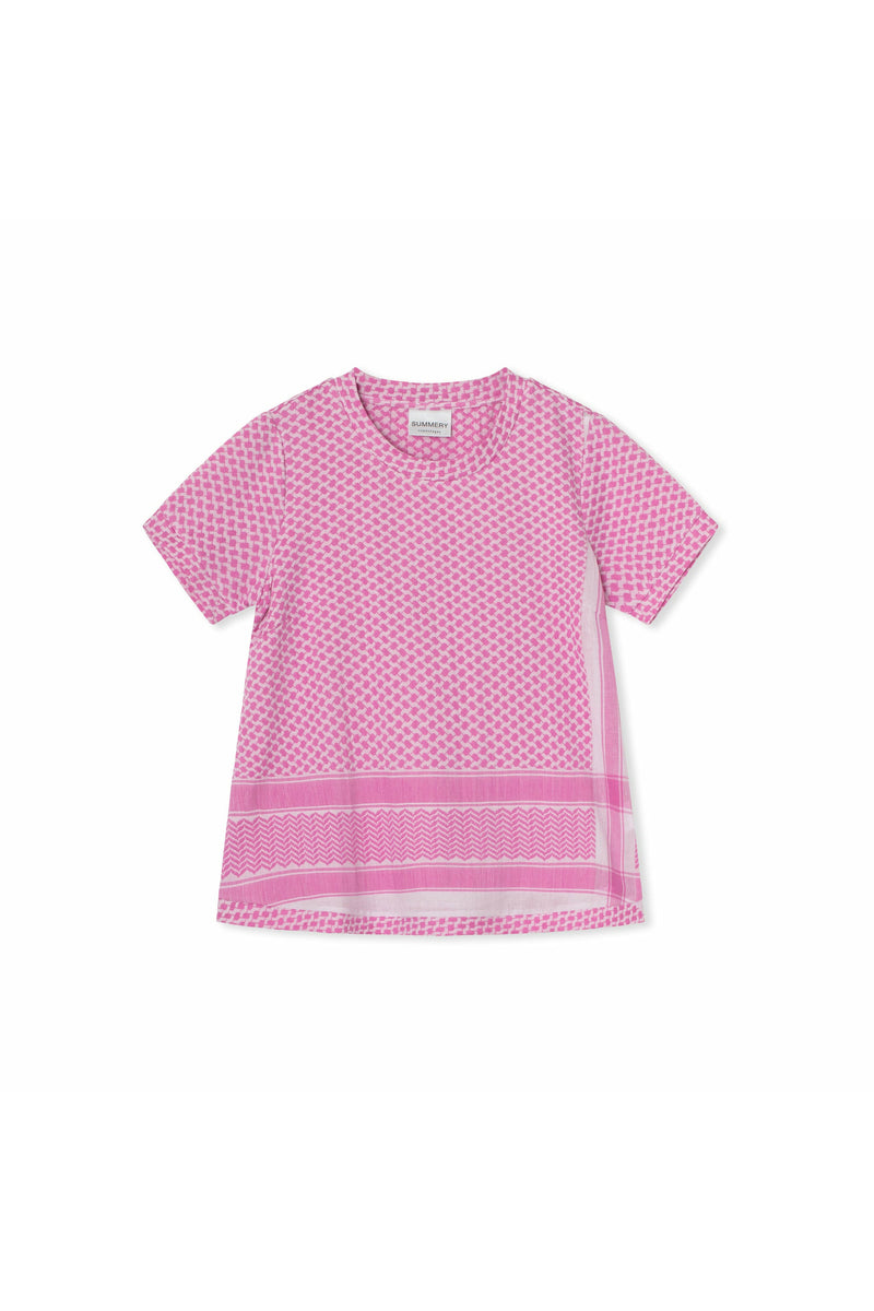 Summery Copenhagen Shirt O Short Sleeve 1009 - Lavender Fog/Super Pink - Escape