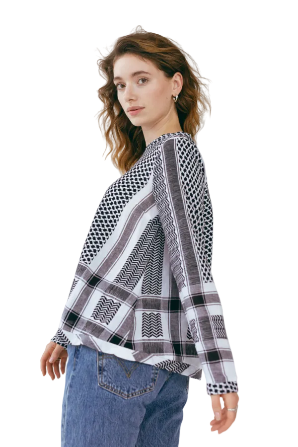 Summery Copenhagen Shirt O Long Sleeve  1008 - Black/White - Escape